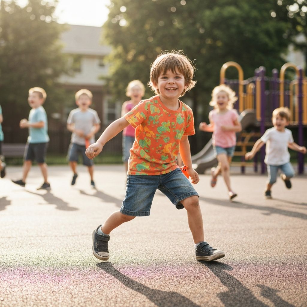 Personalized story featuring a child playing sports